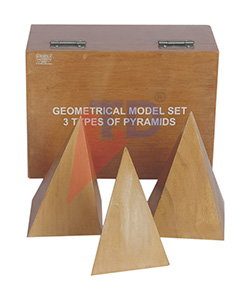 GEOMETRICAL MODEL SET - 3 TYPES OF PYRAMIDS