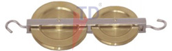 PULLEY-DOUBLE IN LINE BRASS 